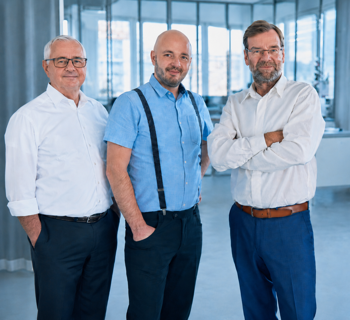 Joachim Hader, Florian Betz und Thomas Häckel, das Kernteam von secudor